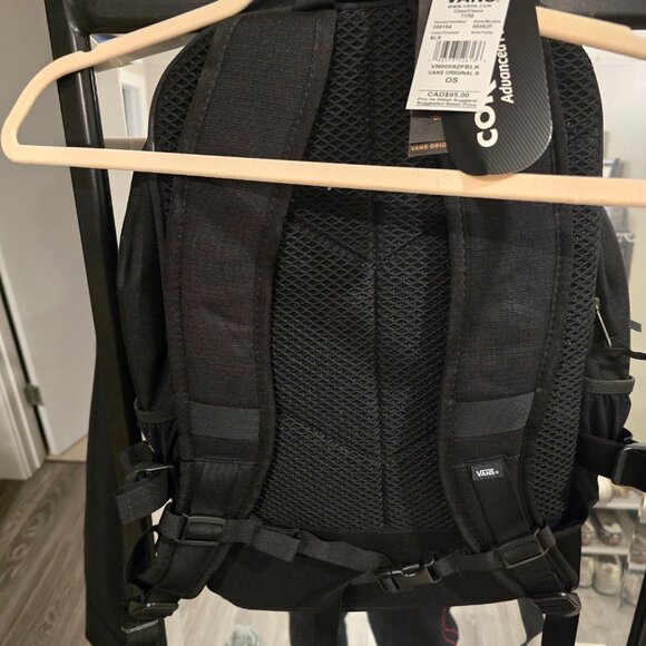 Vans Original Backpack VN00082FBLK Black Unisex Bag Laptop Skateboarding NEW - Picture 4 of 9